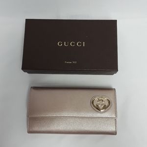 NIB GUCCI 251861 Pink Gold Wallet for Valentines